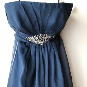 Strapless special occasion bridesmaid/prom dress,S